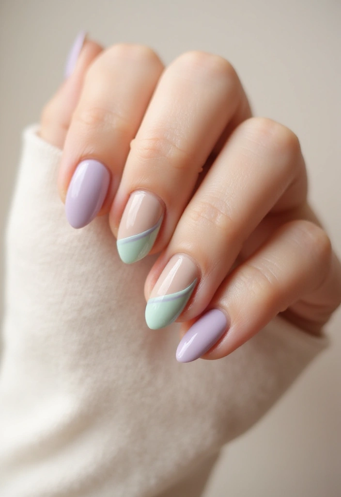 22 Aesthetic Nail Tech Ideas for Pro - 14. Simple Stripes