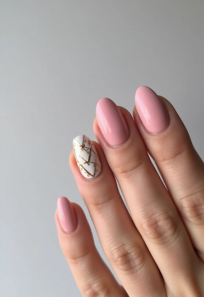 22 Aesthetic Nail Tech Ideas for Pro - 16. One Accent Nail