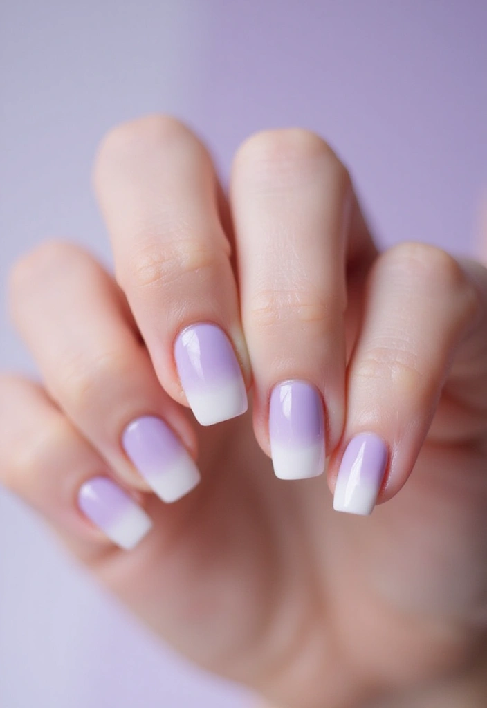 22 Chic Short Square Nail Ideas for Modern Minimalists - 10. Ombre Effect
