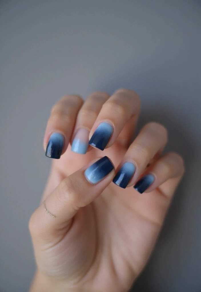 22 Chic Short Square Nail Ideas for Modern Minimalists - 2. Monochrome Magic