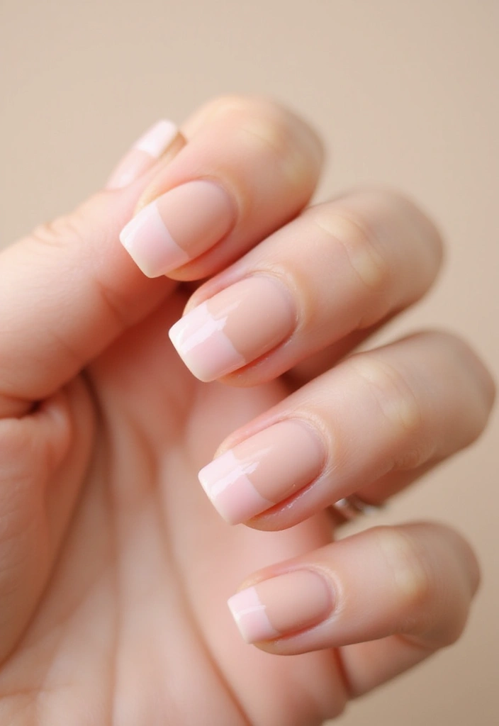 22 Chic Short Square Nail Ideas for Modern Minimalists - 4. Subtle French Tips