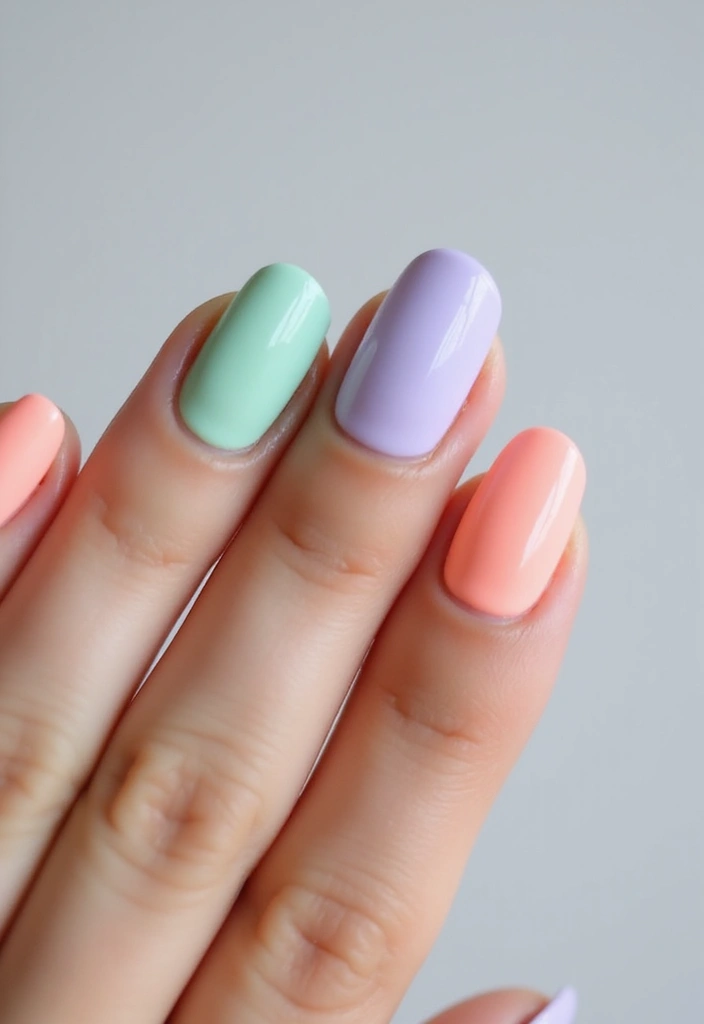 22 Cute Short Nail Design Ideas for Practical Playful Style - 6. Classic French Twist