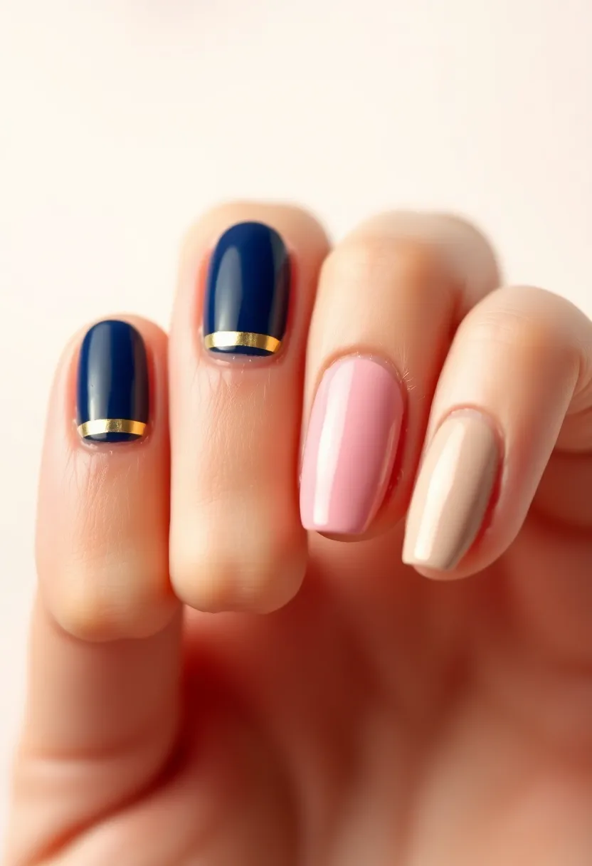 22 Easy Nail Sticker Ideas for Instant Artful Transformations - 19. Classic Stripes