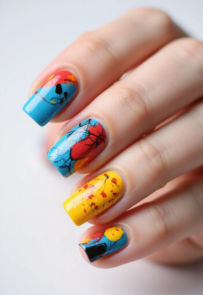 22 Ideal Nail Length Ideas for Ultimate Comfort and Killer Style - 10. Abstract Art