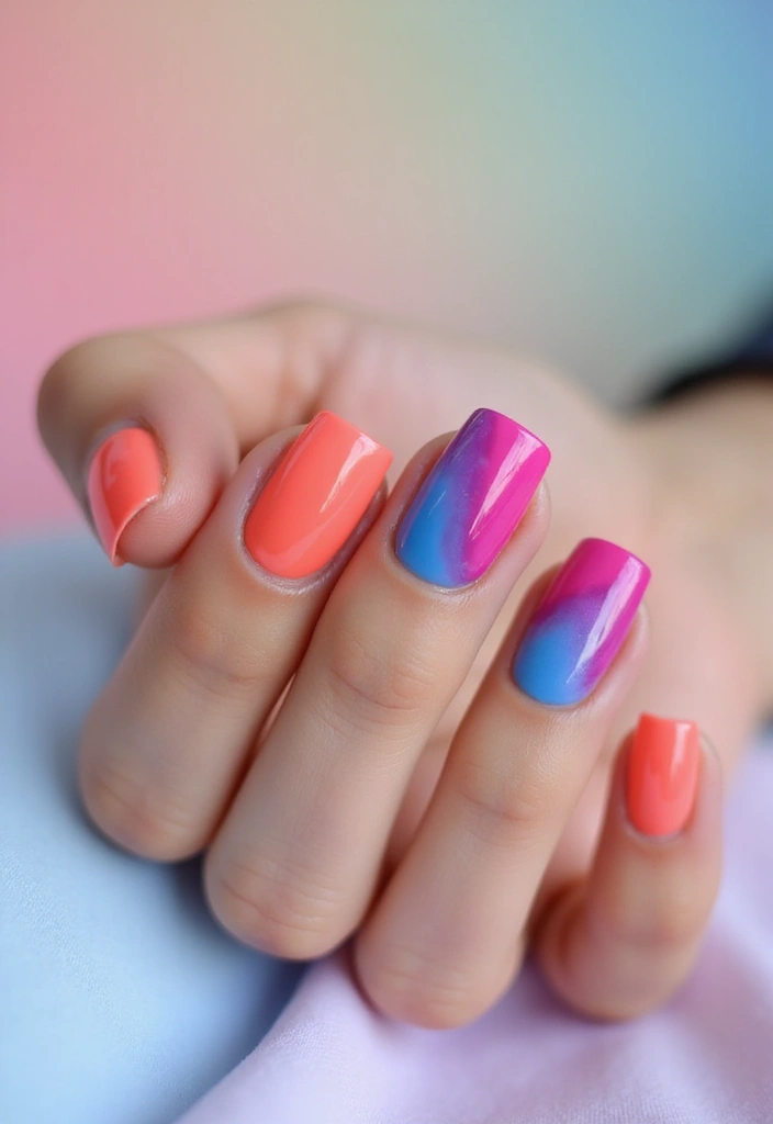 22 Ideal Nail Length Ideas for Ultimate Comfort and Killer Style - 13. Ombre Effect