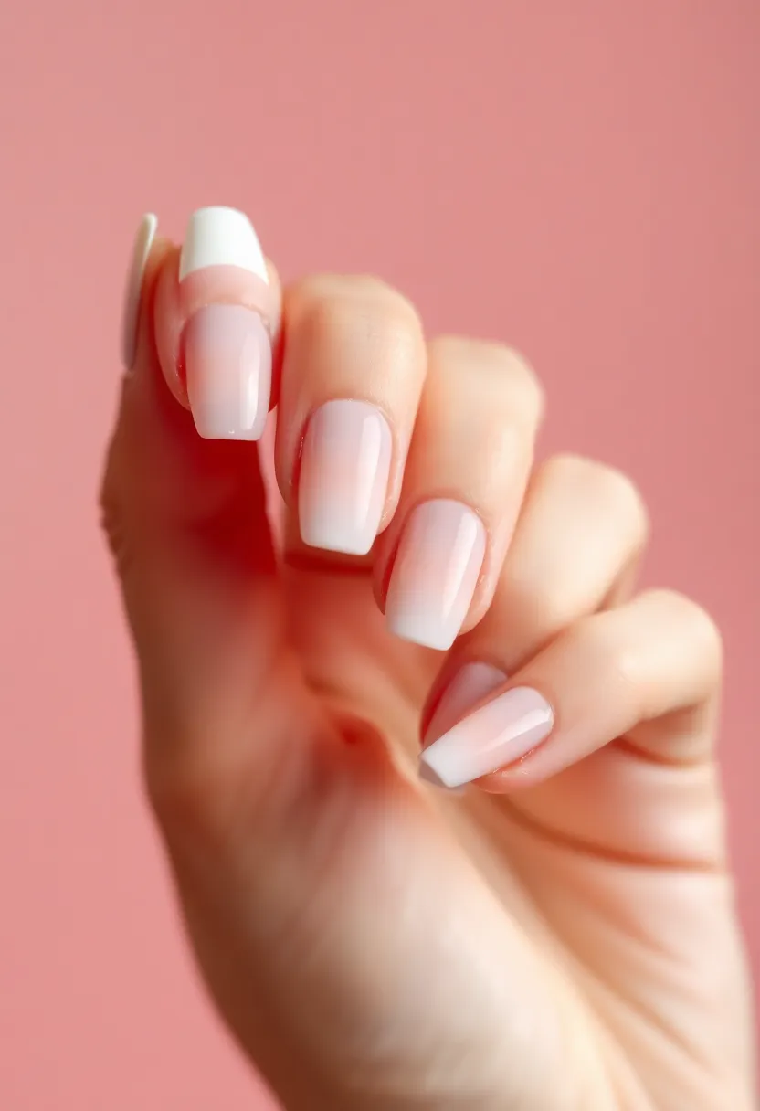 22 Ideal Nail Length Ideas for Ultimate Comfort and Killer Style - 20. Stylish French Fade