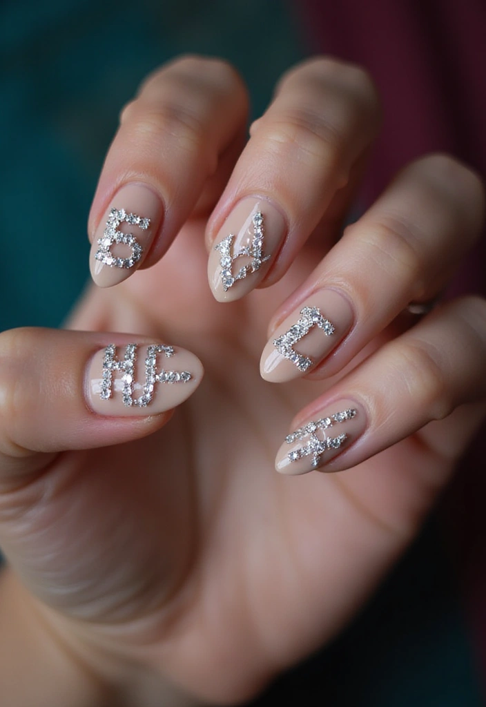 22 Initial Nail Ideas for Personalized - 18. Celebrity-Inspired Initials