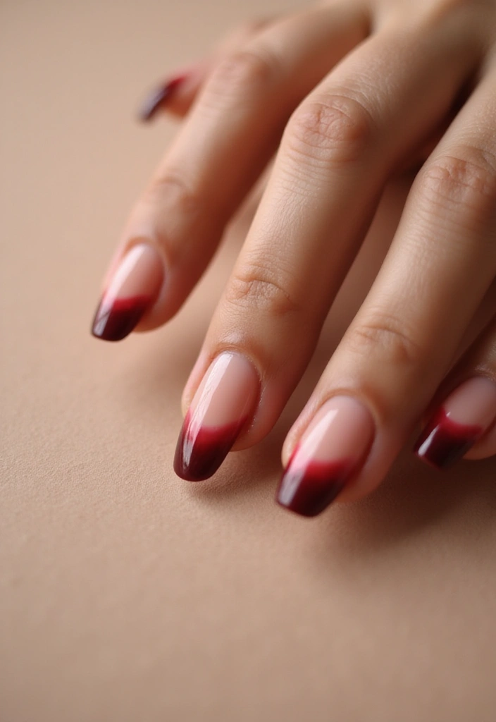 22 Initial Nail Ideas for Personalized - 6. Ombre Initials