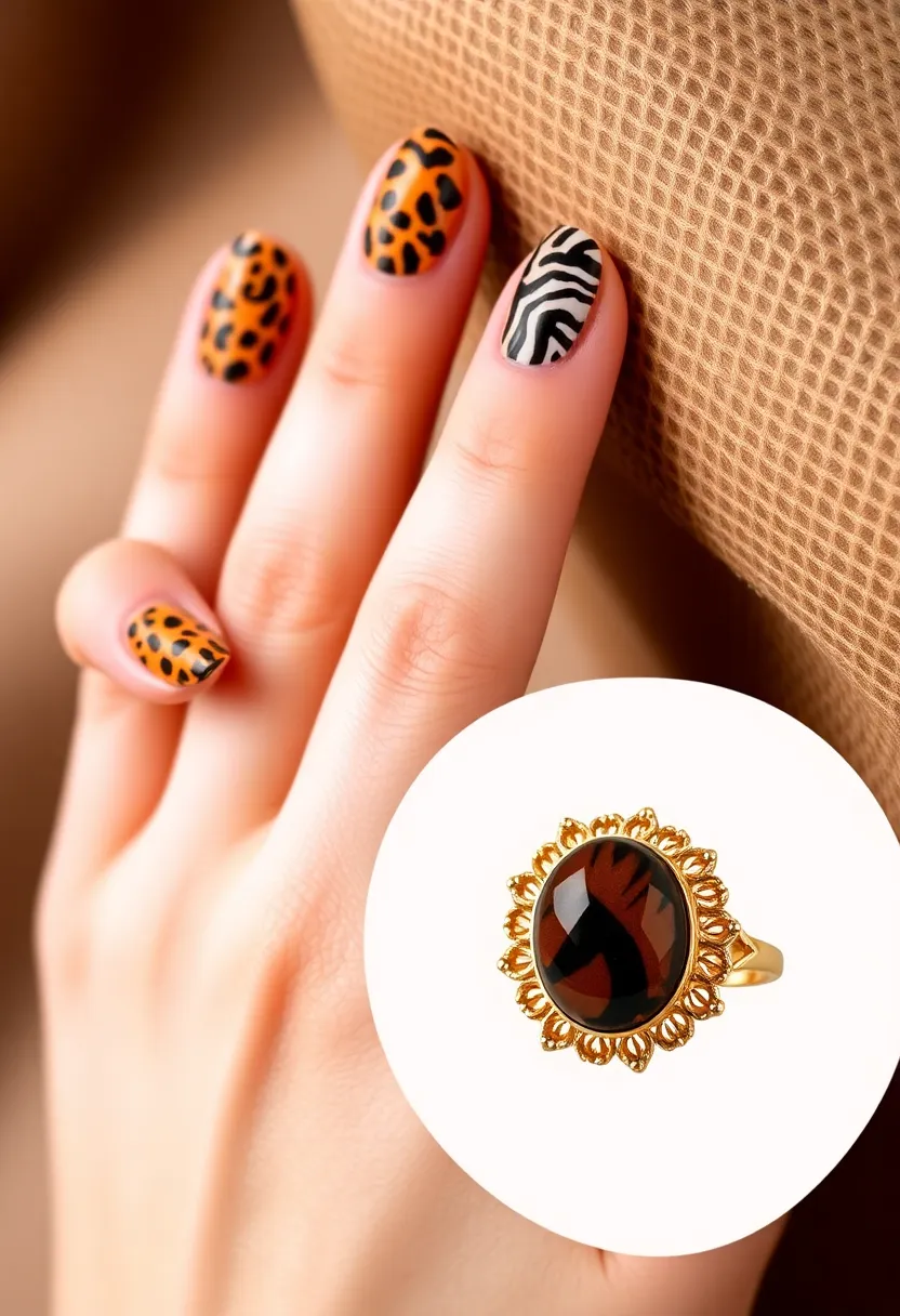 22 Nails-Only Ideas for Focused Fun - 10. Animal Prints