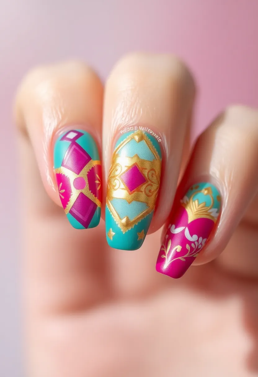22 Nails-Only Ideas for Focused Fun - 21. Layered Nail Art