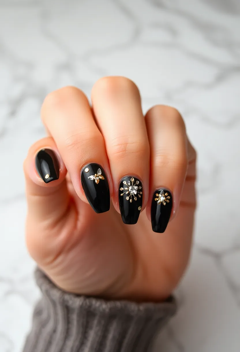 22 Nails-Only Ideas for Focused Fun - 8. Bold Black
