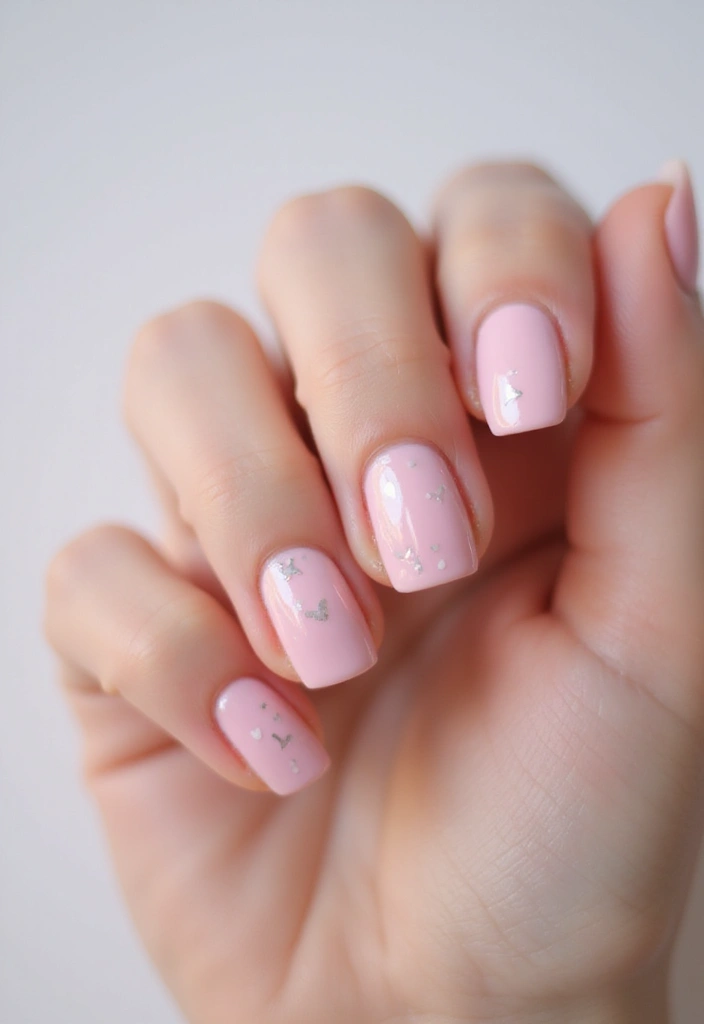 22 Practical Short Nail Ideas for Busy Bosses - 19. Negative Space Hearts