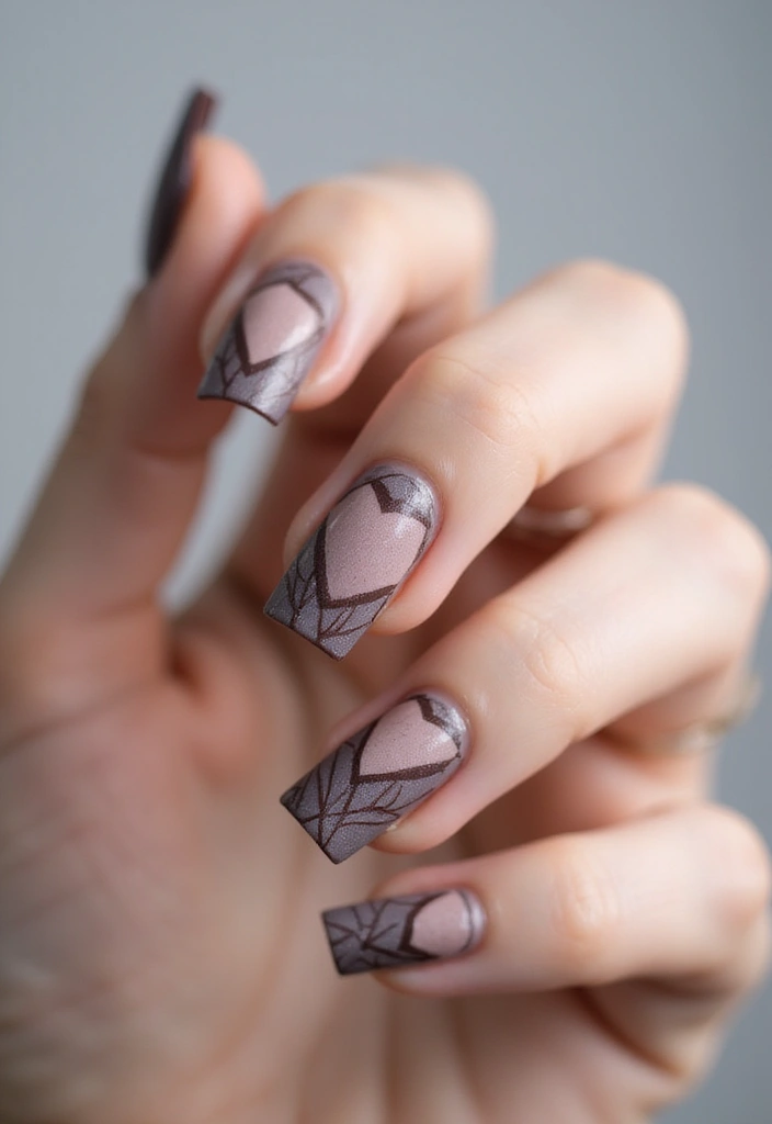 22 Practical Short Nail Ideas for Busy Bosses - 3. Geometric Designs