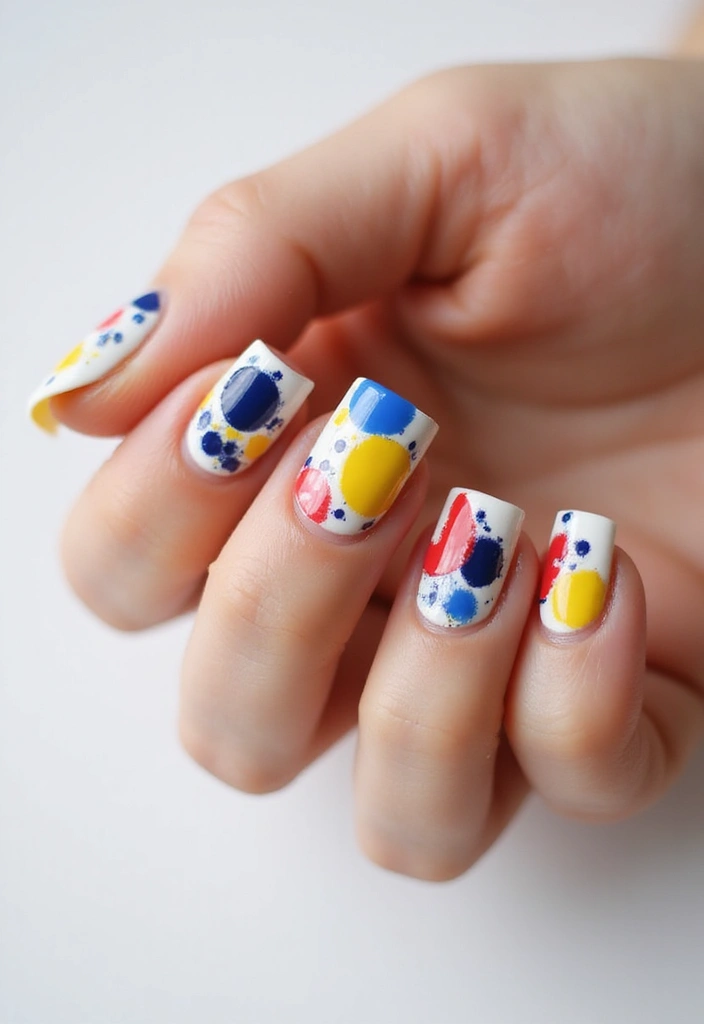 22 Practical Short Nail Ideas for Busy Bosses - 8. Abstract Art
