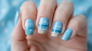 22 Serene Blue Nail Ideas for Calm