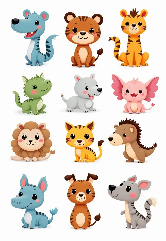 22 Versatile Nail Template Ideas for Epic DIY Nail Art Mastery - 10. Whimsical Characters