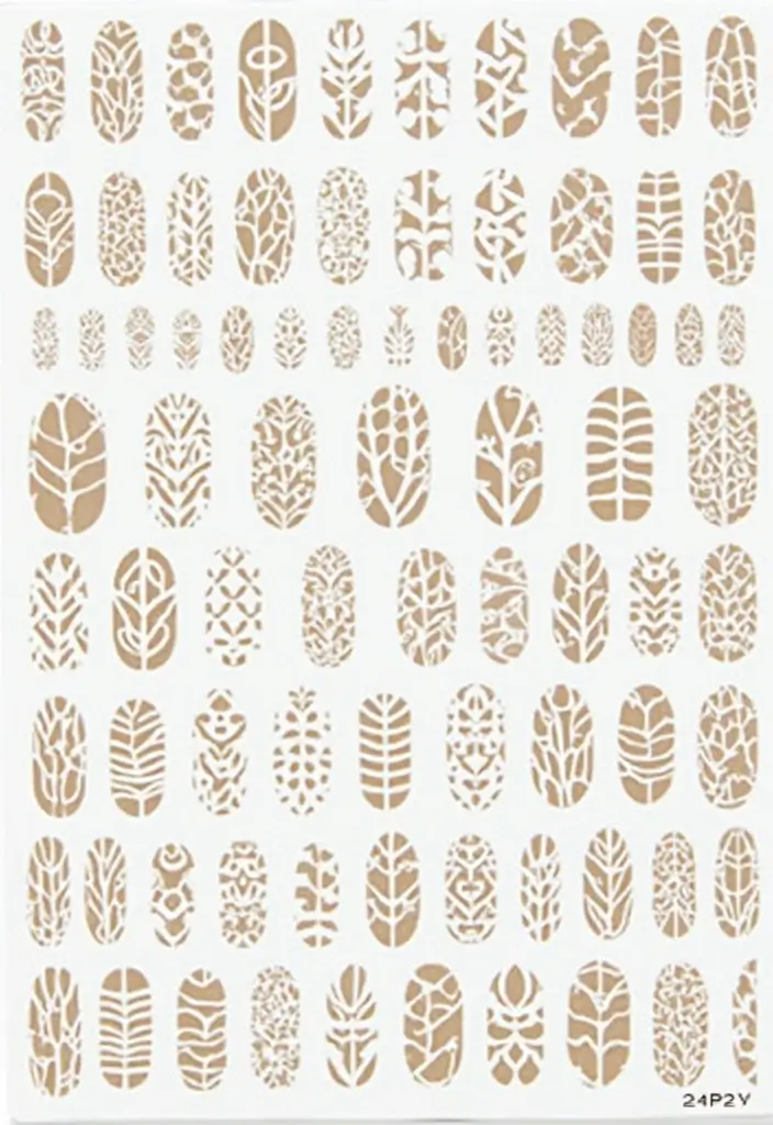 22 Versatile Nail Template Ideas for Epic DIY Nail Art Mastery - 12. Stenciled Art