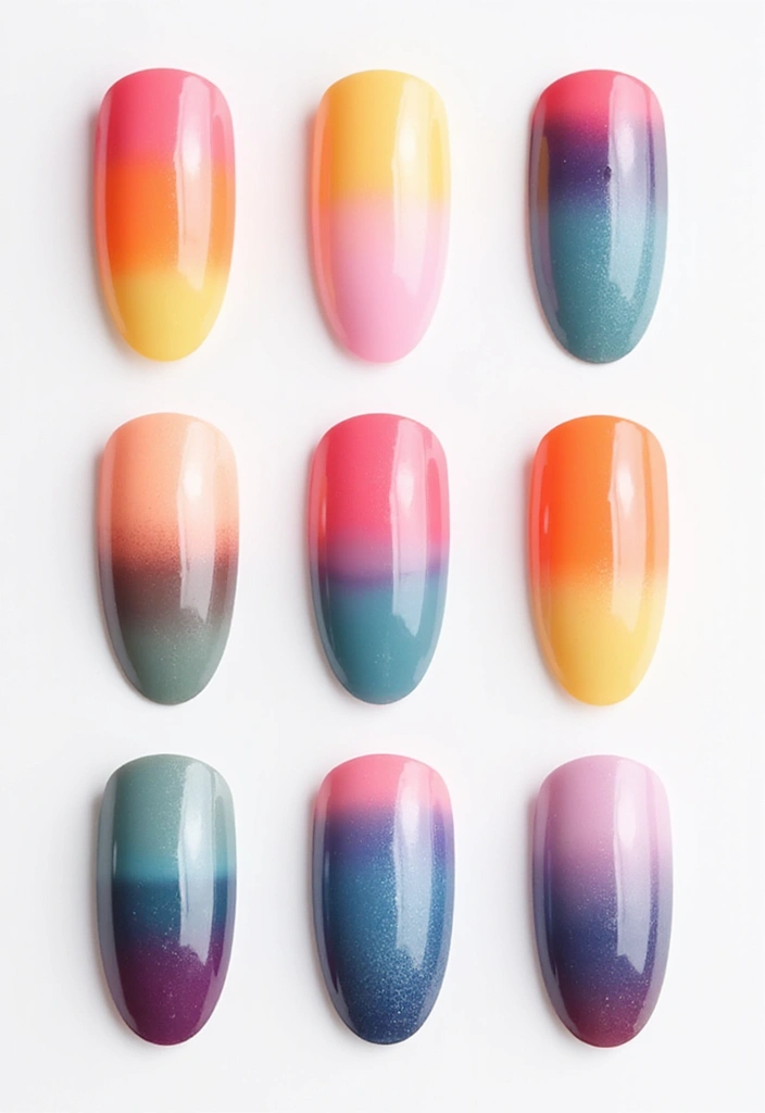22 Versatile Nail Template Ideas for Epic DIY Nail Art Mastery - 3. Ombré Effects