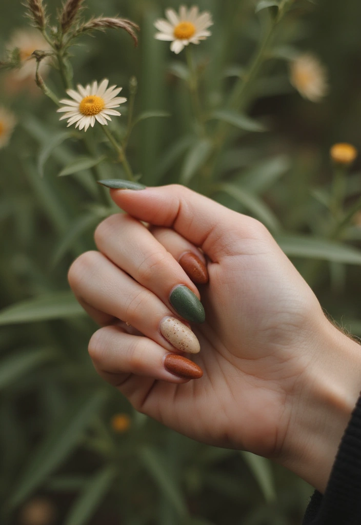 22 Whimsical Spring Nail Designs to Spark Joy and Creativity - 17. Nature’s Palette