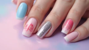 25 Acrylic Nails with Initials for Custom