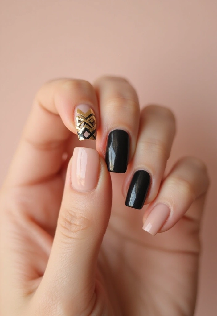 25 Charming Short Nail Ideas for Petite: Powerful Perfection - 18. Chic Accent Nail