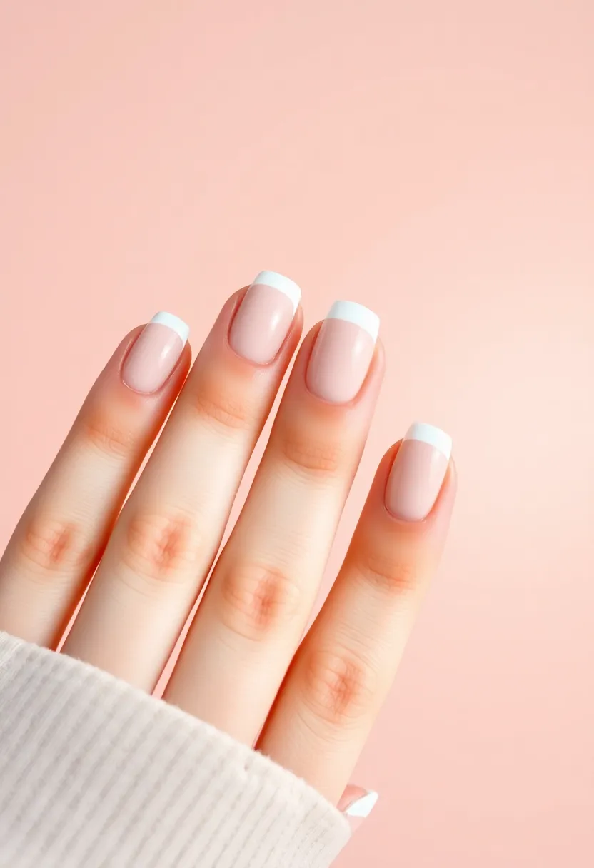 25 French Acrylic Nail Ideas for Timeless Elegance - 19. Minimalistic French Nails
