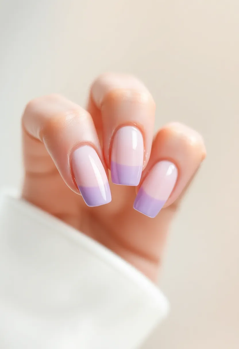 25 French Acrylic Nail Ideas for Timeless Elegance - 24. Gradient French Tips