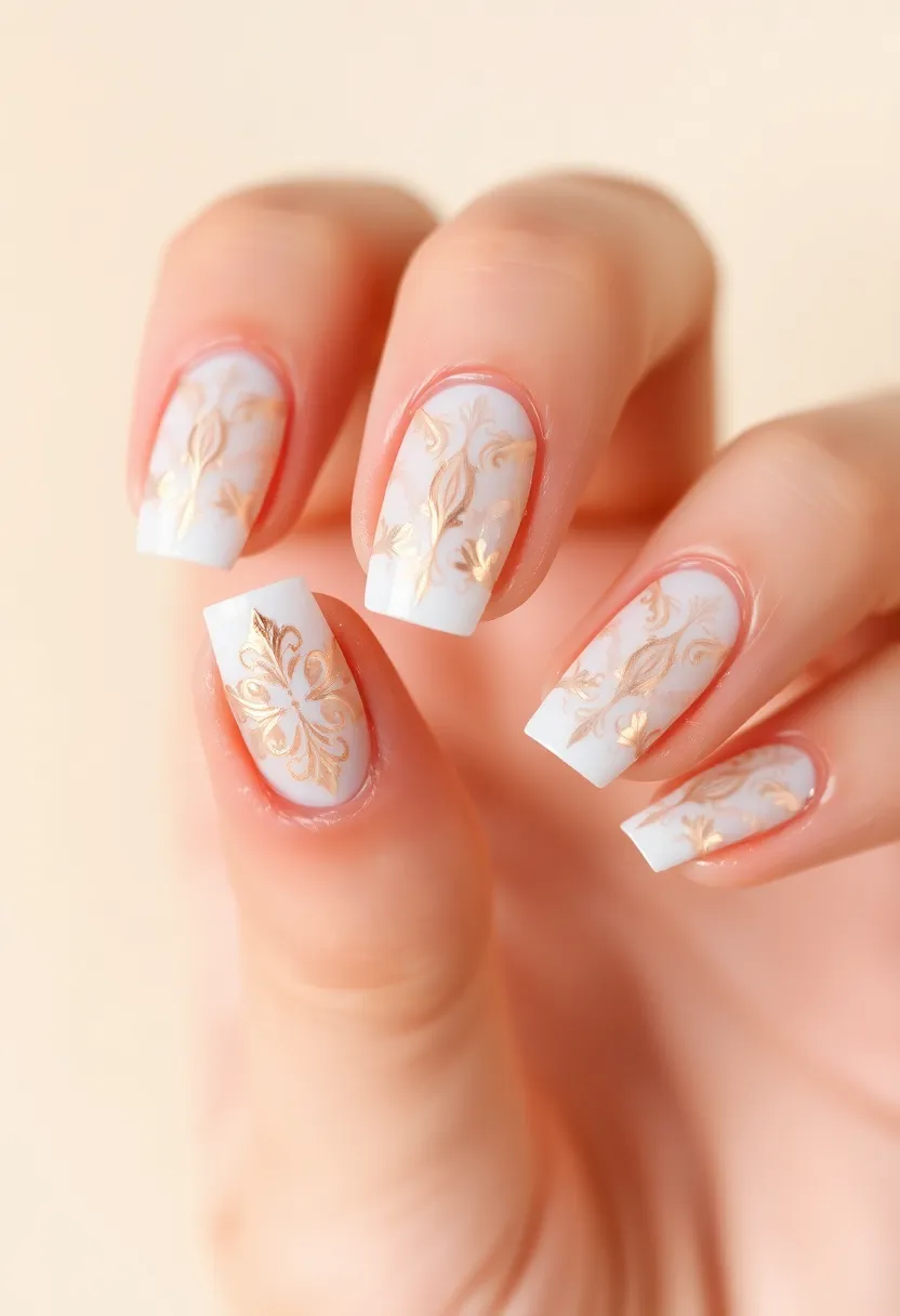 25 French Acrylic Nail Ideas for Timeless Elegance - 25. The Classic French with Nail Art