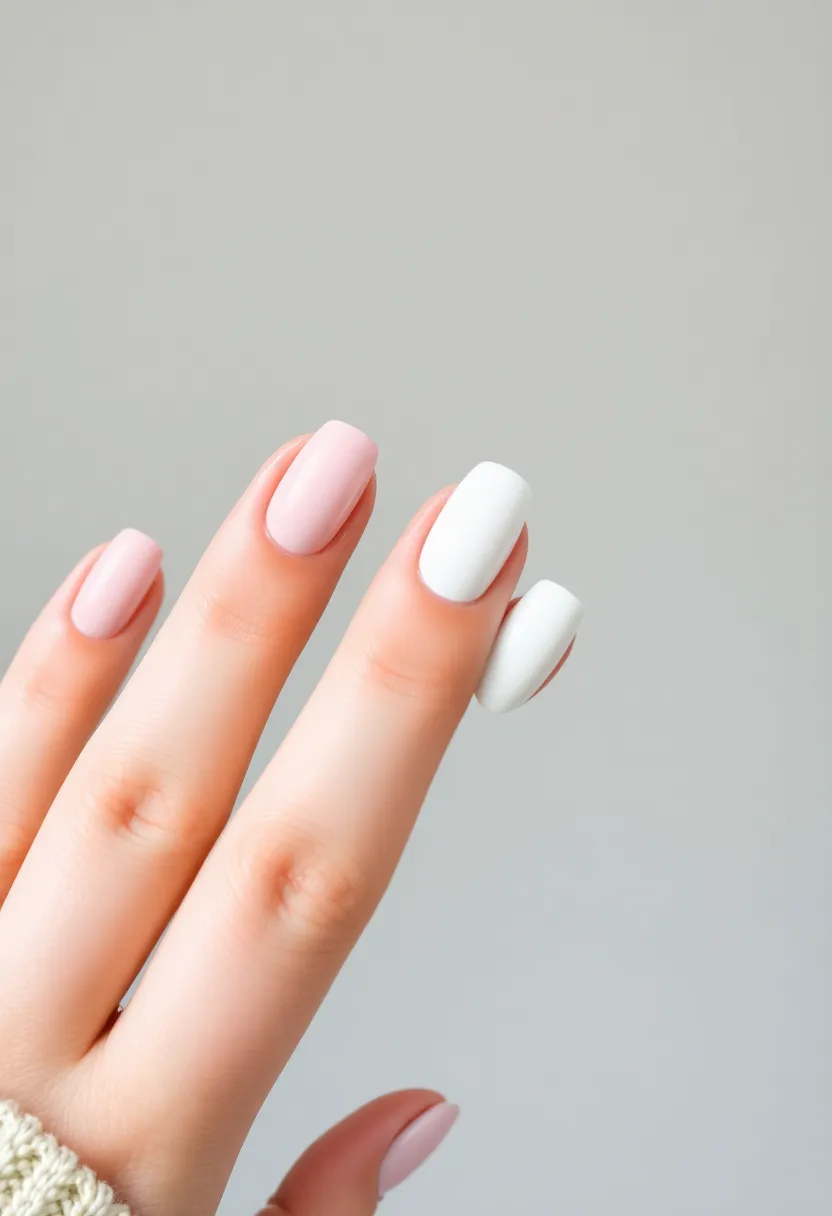 25 French Acrylic Nail Ideas for Timeless Elegance - 5. Matte Finish French Nails
