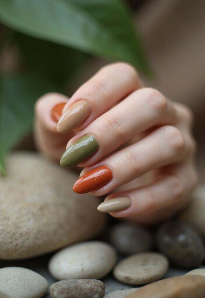 25 Irresistible Nail Shape Ideas to Transform Your Look in 2025 - 16. Earthy Tones