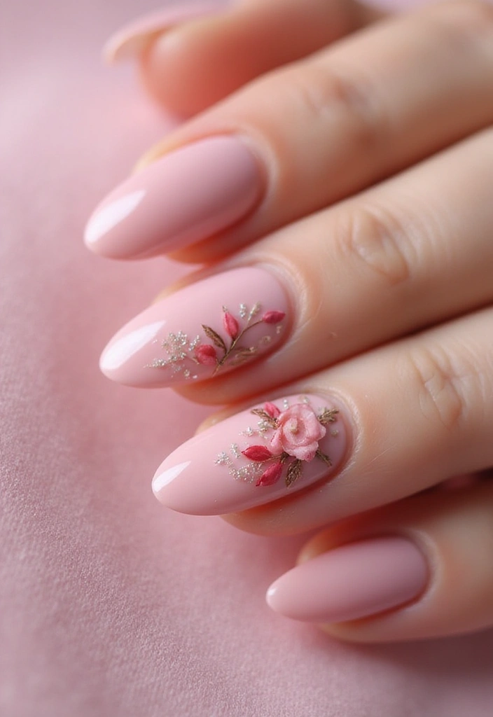 25 Mesmerizing Cat Eye Nail Ideas (Nail Mắt Mèo) for Hypnotic - 20. Vintage Rose