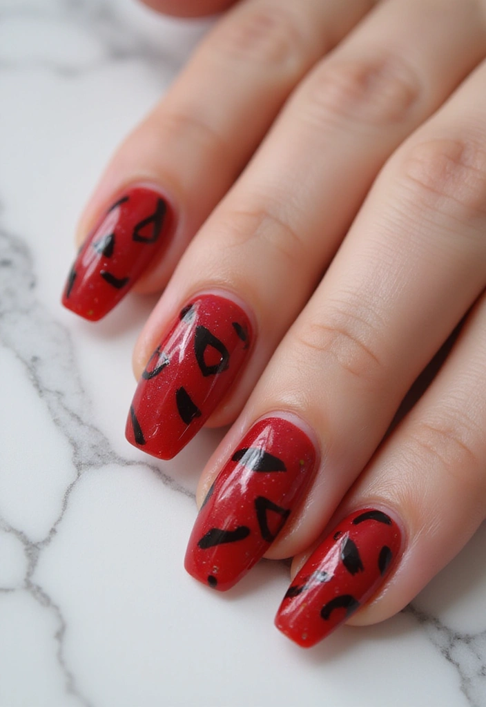 25 Mesmerizing Cat Eye Nail Ideas (Nail Mắt Mèo) for Hypnotic - 4. Bold Red Cat Eye