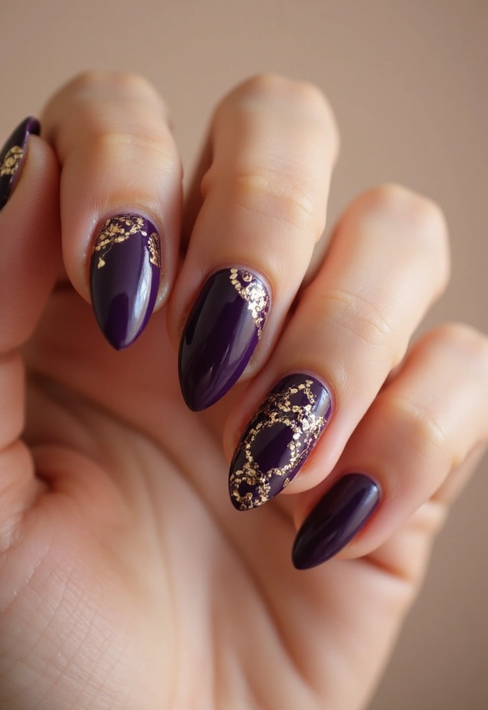 25 Mystical Purple Nail Ideas for Regal - 1. Amethyst Glam