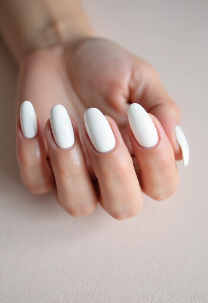 25 Pure White Nail Ideas for Ethereal - 2. Matte White Finish