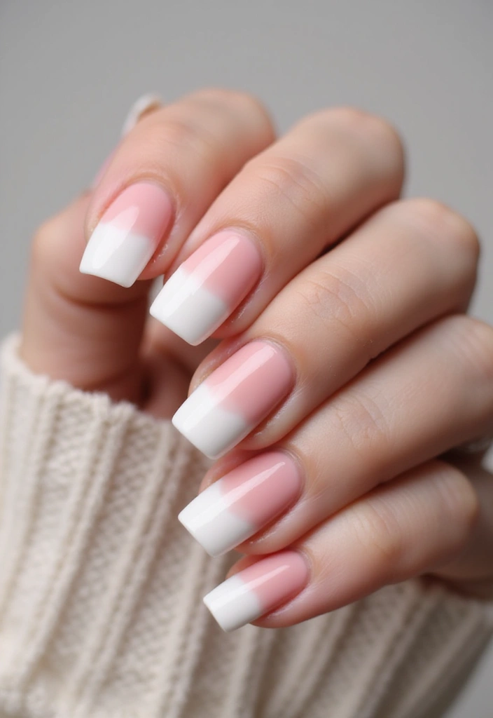 25 Square Nail Inspo for Structured Elegance - 10. Ombre Effect