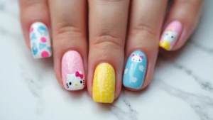 25 Whimsical Hello Kitty Nail Ideas for Iconic Cuteness