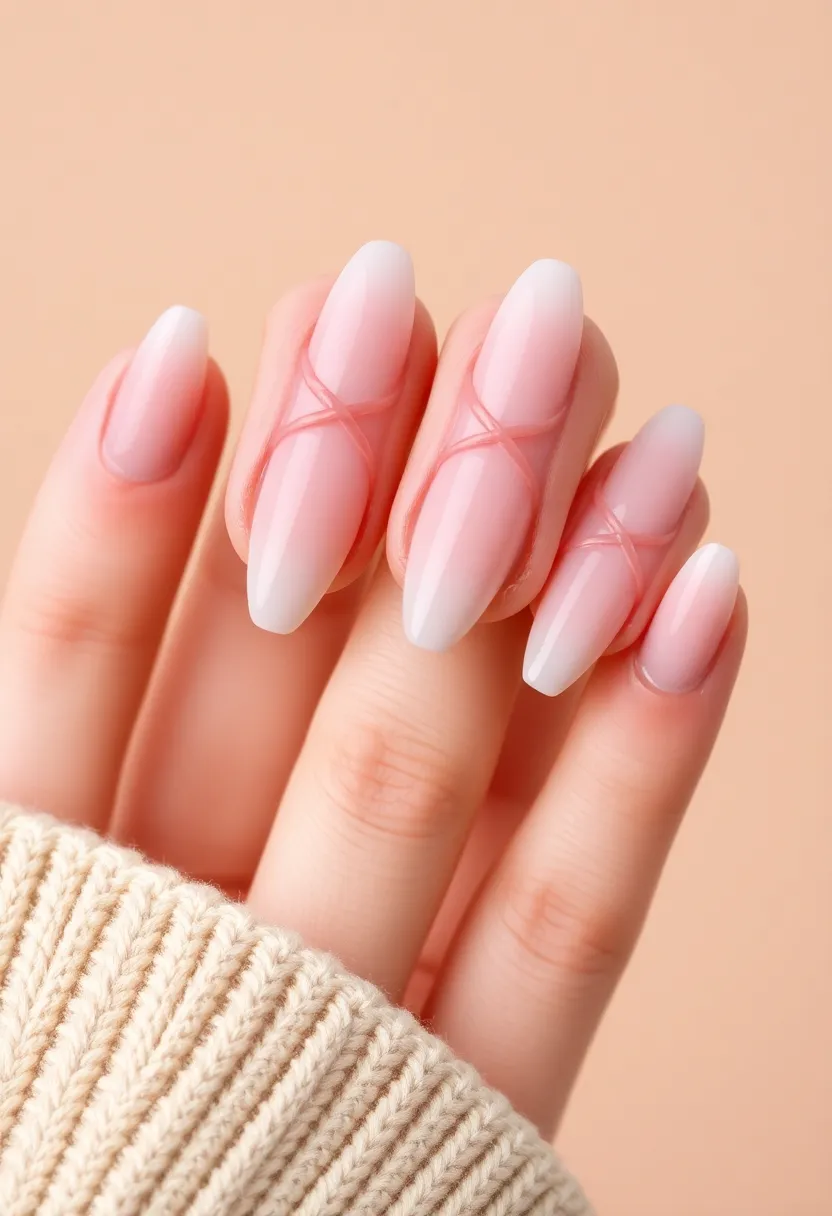 26 Almond Shape Nail Ideas for Sleek Seductive Silhouettes - 23. Elegant Twisted Tips