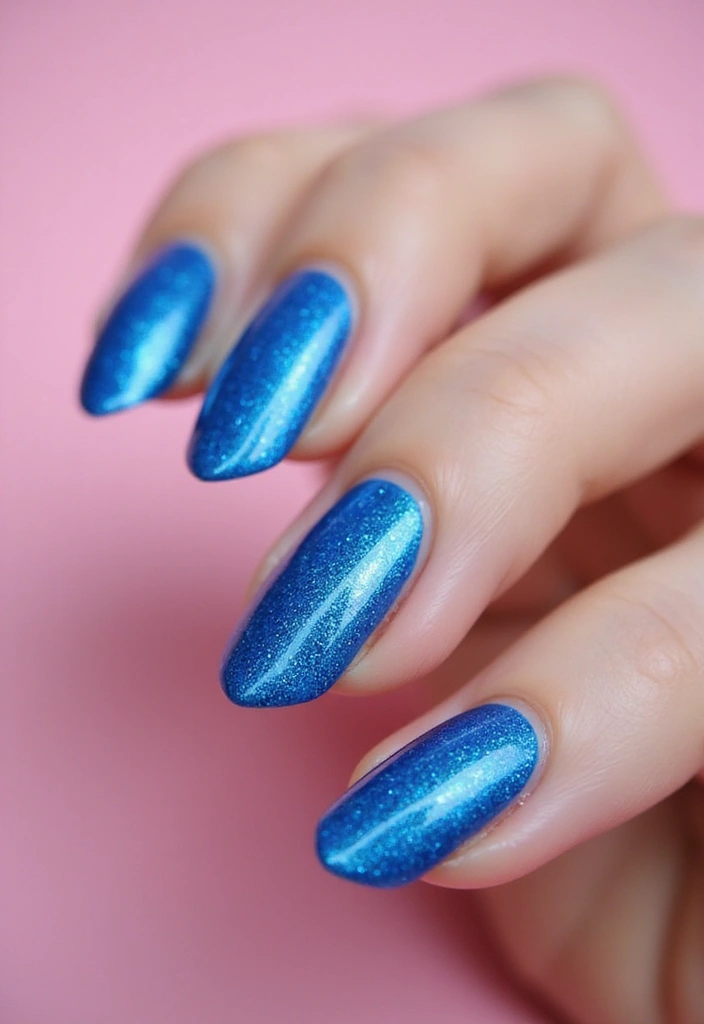 26 Almond Shape Nail Ideas for Sleek Seductive Silhouettes - 3. Glittery Glam