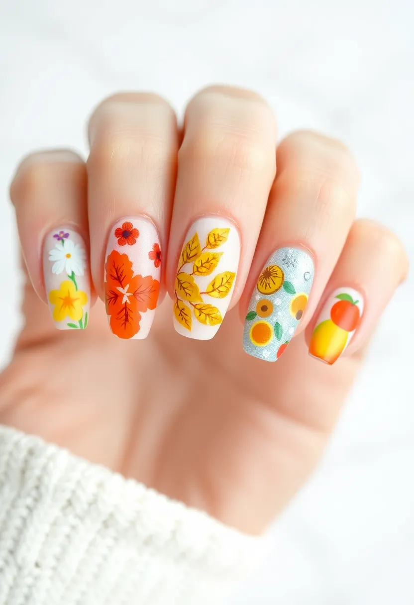 26 Cute Nails for Kids with Safe Materials - 11. Seasonal Styles