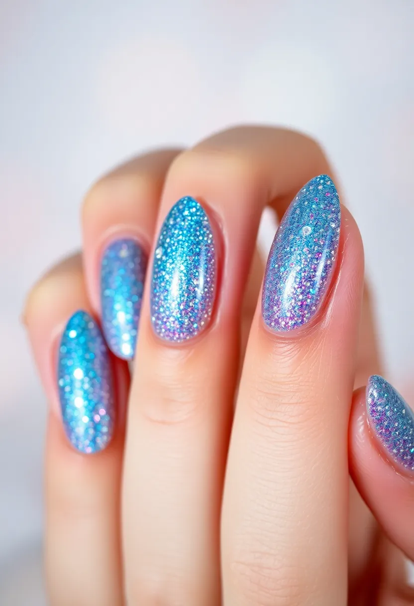 26 Cute Nails for Kids with Safe Materials - 12. Magic Sparkle