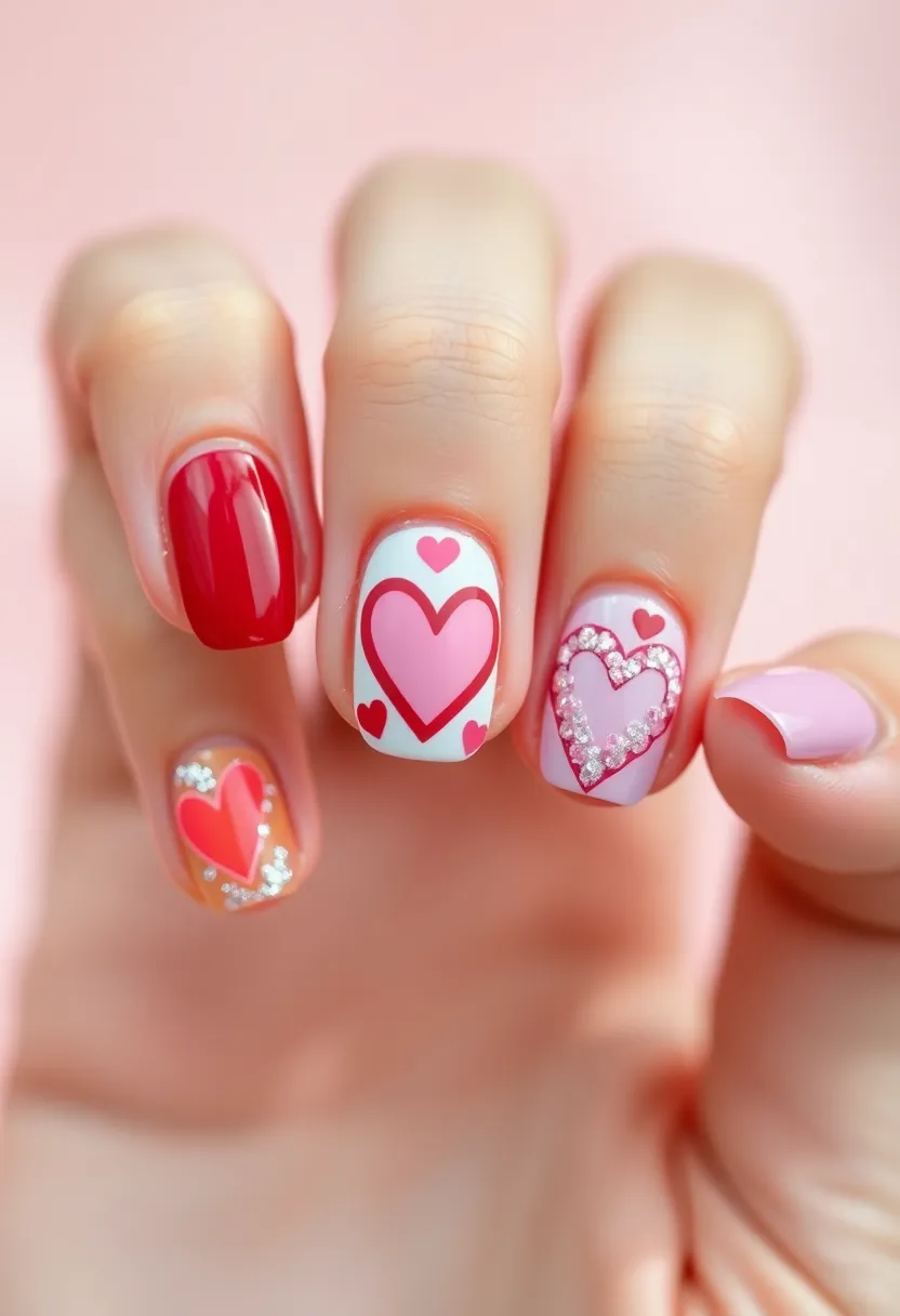 26 Cute Nails for Kids with Safe Materials - 8. Heartfelt Designs