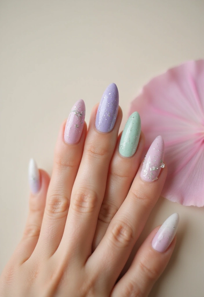 26 Festive Birthday Nail Ideas for Celebration-Ready Vibes - 1. Eco-Friendly Glitter Ombre