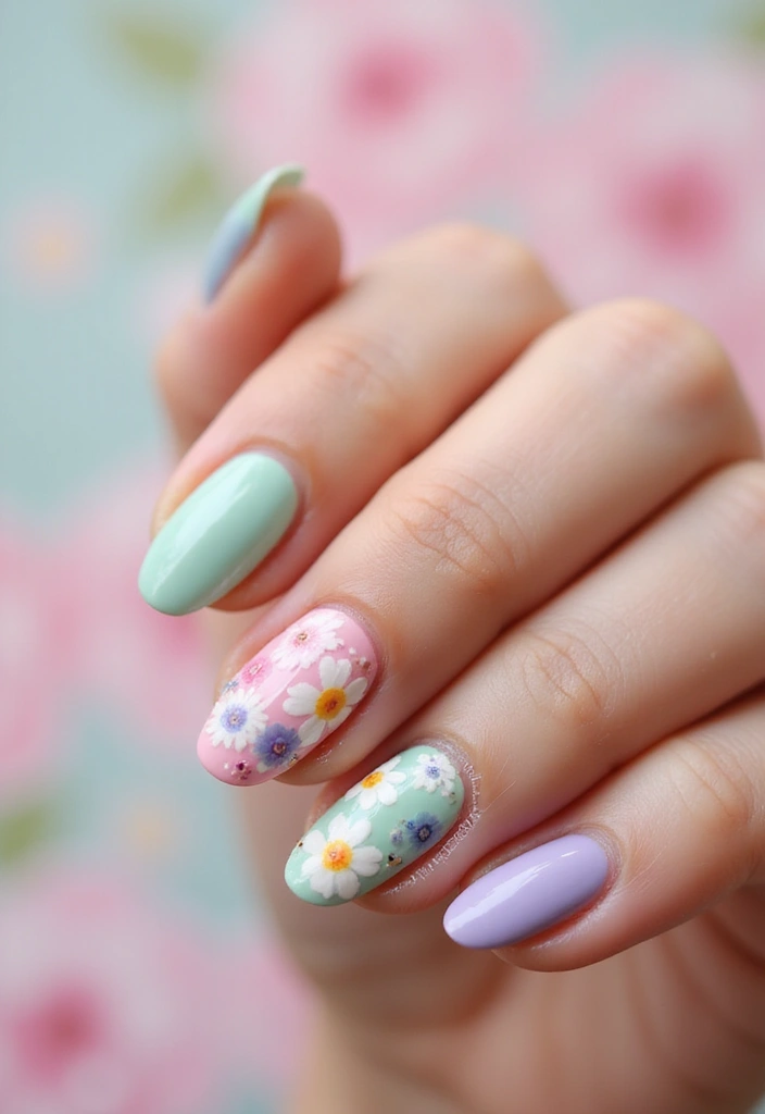 26 Floral Nail Ideas for Blooming - 15. Garden of Delights