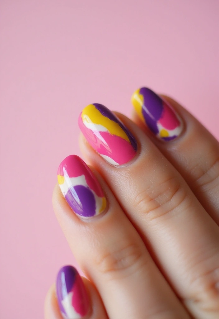 26 Floral Nail Ideas for Blooming - 17. Artistic Floral Strokes