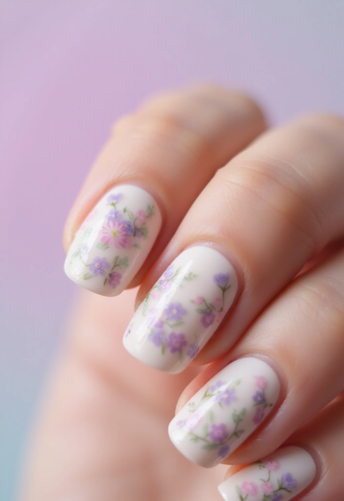 26 Floral Nail Ideas for Blooming - 18. Soft Pastel Blooms
