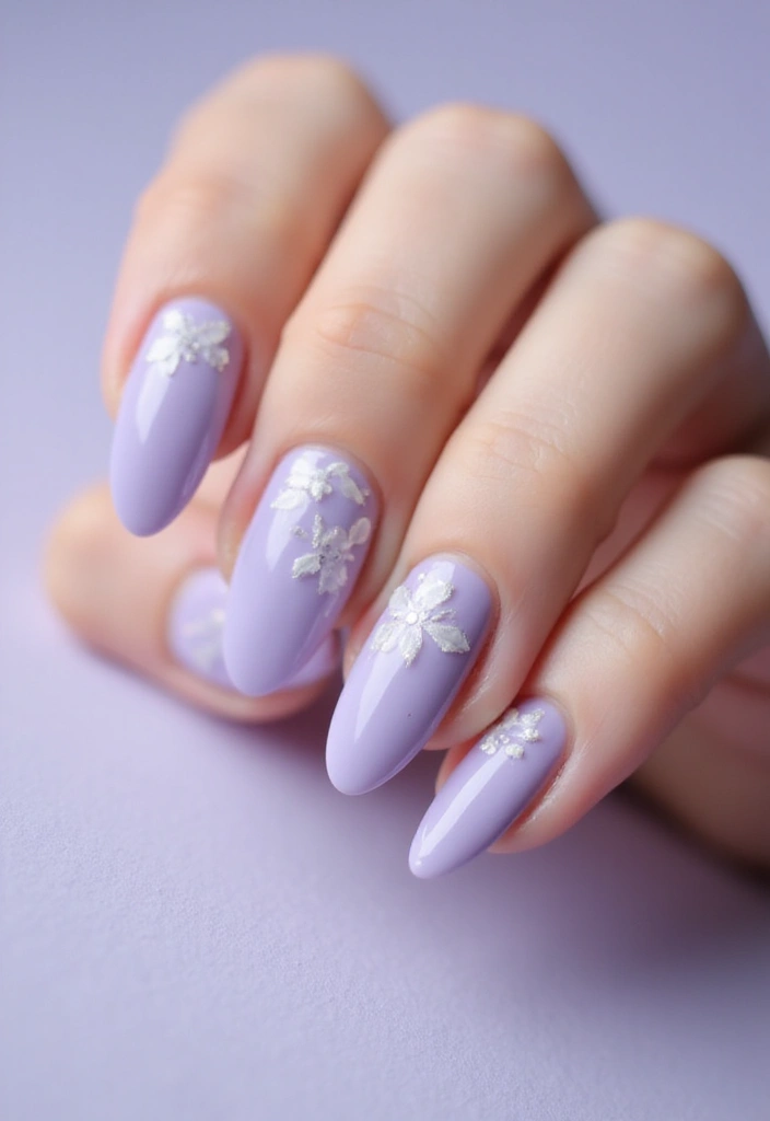 26 Floral Nail Ideas for Blooming - 4. Lavender Dreams