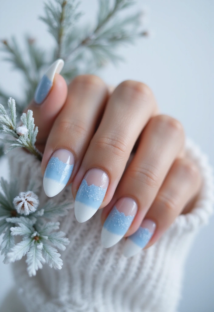 26 Magical Winter Nail Ideas for Frosty Festive Glamour - 11. Elegant French Twist