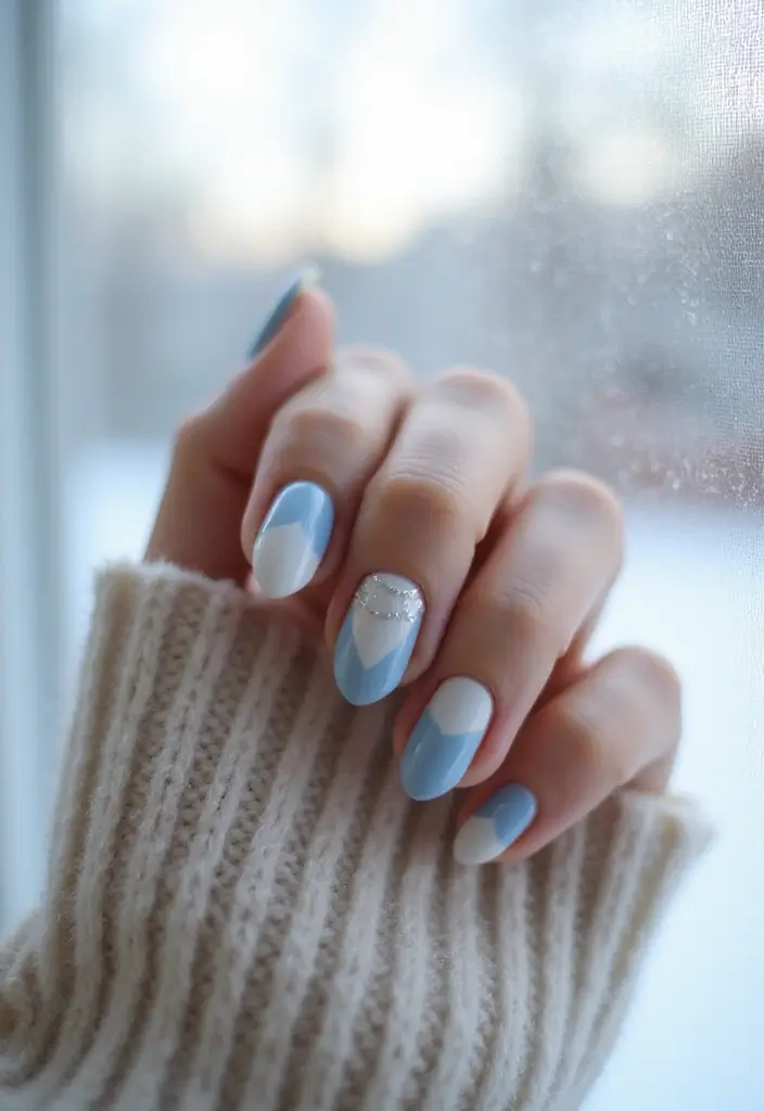 26 Magical Winter Nail Ideas for Frosty Festive Glamour - 13. Minimalist Winter Vibes