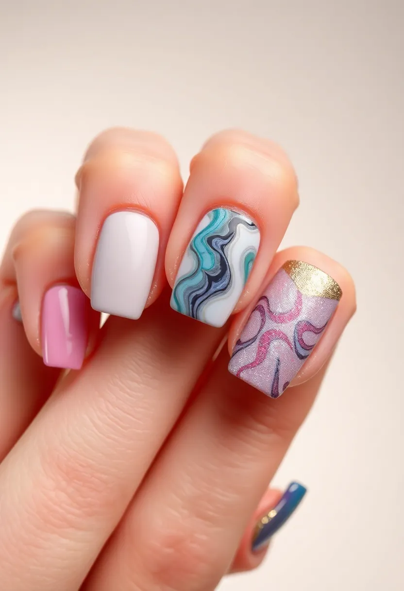 26 Modern Square Nail Design Ideas for Crisp Beauty - 14. Textured Touch