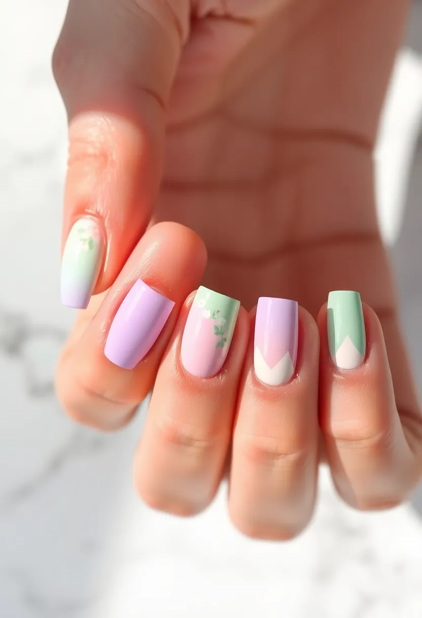 26 Modern Square Nail Design Ideas for Crisp Beauty - 5. French Twist